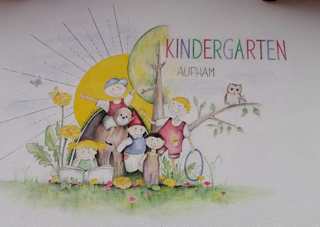 kindergarten-aufham-fassadengestaltung-barbara-fuchs-art-kuensterlin-malerin-farbe-handwerk-malerei